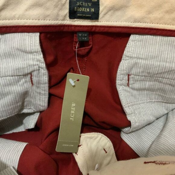 J. Crew Broken-In Chino Pants size 36/32 red - Picture 9 of 11